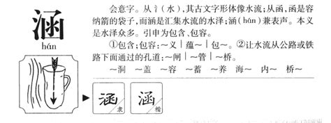 涵意思名字|涵的意思